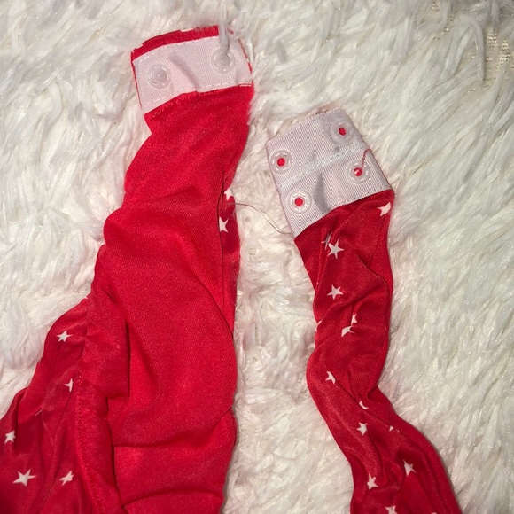 Zara red bodysuit w/ white stars - Picture 9 of 12